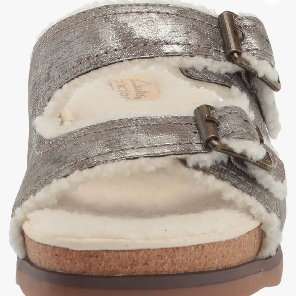 Clarks Women's Brynn Sparkle Flat Sandal